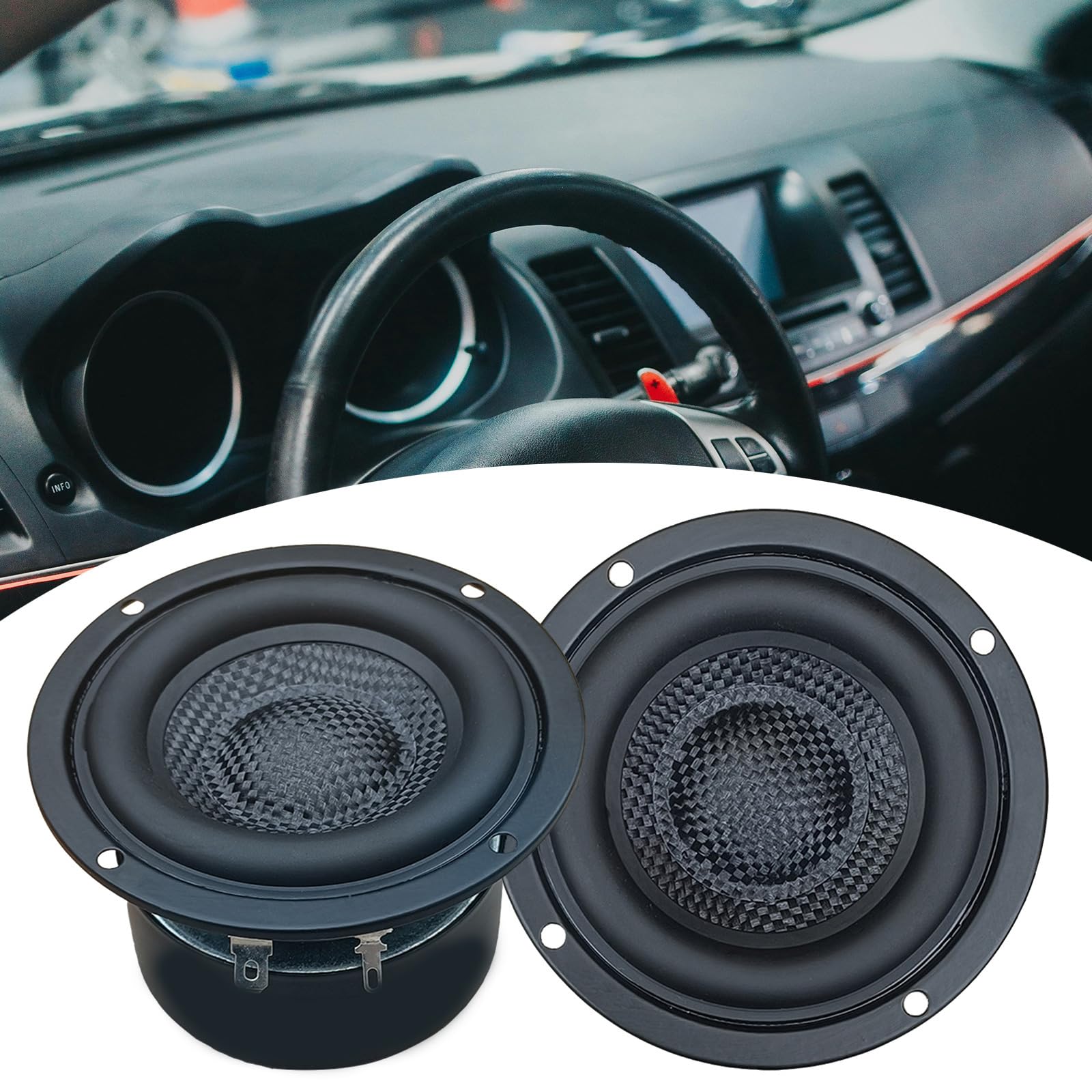 Amazon.co.jp: 3インチ ラウンドウーファー サブウーファー HiFi